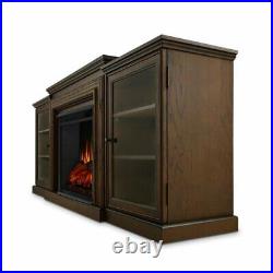 Real Flame Frederick Entertainment Electric Fireplace in Chestnut Oak