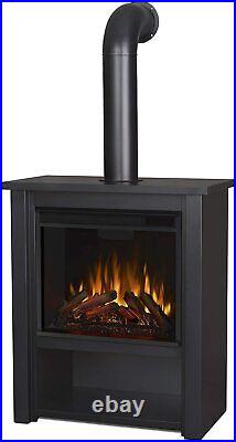 Real Flame Hollis Electric Fireplace in Black