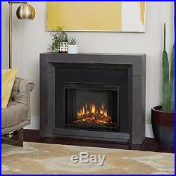Real Flame Hughes Electric Fireplace Gray NEW