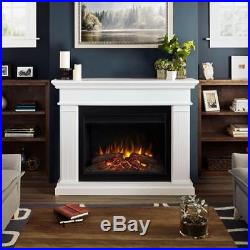 Real Flame Kennedy 56 in. Grand Series Electric Fireplace in White, 8070E-W New