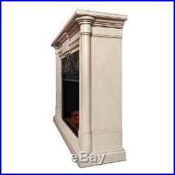 Real Flame Maxwell Grand Whitewash Electric 57.6-inch Fireplace
