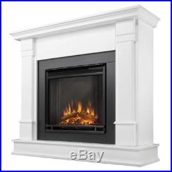 Real Flame Silverton 48-inch Electric Fireplace in White Finish, G8600E-W New