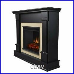 Real Flame Silverton Indoor Electric Fireplace in Black