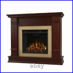 Real Flame Silverton Indoor Electric Fireplace in Dark Mahogany