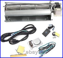 Replacement Fireplace Blower Kit Quiet Operation, Variable Speed Control