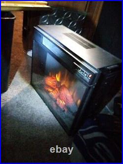 SEI Furniture Frescan Electric Fireplace, Black