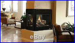 SUPERIOR DRT40PFD 40 Direct Vent Gas Fireplace Traditional Peninsula 3 Sided