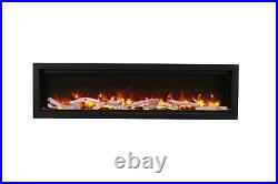 SYM-60 BESPOKE Electric Fireplace 60 Clean Face Design Integrity by Amantii
