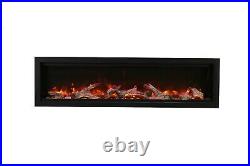 SYM-60 BESPOKE Electric Fireplace 60 Clean Face Design Integrity by Amantii