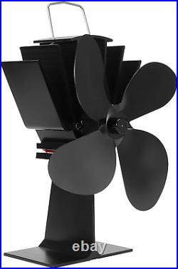 Safe Fireplace Fan Heat Powered 4 Blade Environmentally Friendly Stove Fan