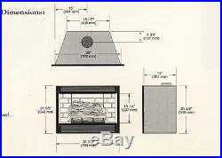 Security Fireplace Conventional Vent Gas Insert Propane