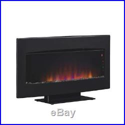Serendipity 35 in. Wall-Mount/Tabletop Electric Fireplace in Black