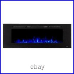 Sideline 60 Recessed/Wall Mount Electric Fireplace