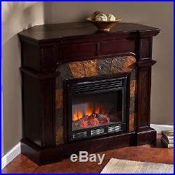 Southern Enterprises Cartwright Convertible Electric Fireplace, Espresso FE9287