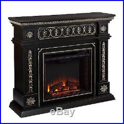 Southern Enterprises Donovan Electric Fireplace Black FE9661 Fireplace NEW