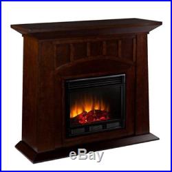 Southern Enterprises Lowery Electric Fireplace In Espresso Finish FE9668 New