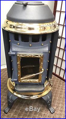 Thelin gnome 31300 btu Pot Belly Pellet Stove working ready fire fireplace