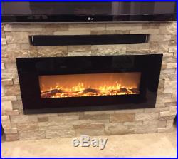 Thin Wall Heater Fire In Mount Electric Apartment Fireplace For Bedroom Dorm NEW