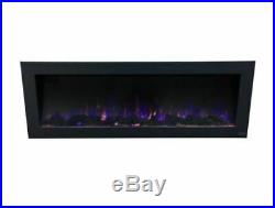 Touchstone 50 Sideline Outdoor Electric Fireplace With Black Frame