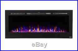 Touchstone 80004 Sideline Electric Fireplace 50 Inch Wide In Wall Recessed