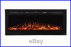 Touchstone 80004 Sideline Electric Fireplace 50 Inch Wide In Wall Recessed
