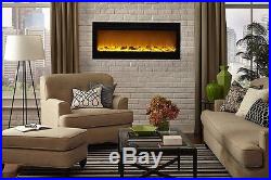 Touchstone 80004 Sideline In-Wall Recessed Electric Fireplace, 50 Inch Wide, 150