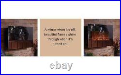 Touchstone Mirror Onyx 50 Wall Mounted Electric Fireplace
