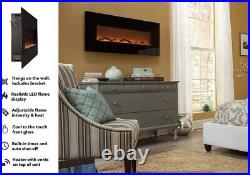 Touchstone Mirror Onyx 80001 50 Wall Mounted Electric Fireplace
