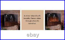 Touchstone Mirror Onyx 80008 50 Wall Mounted Electric Fireplace