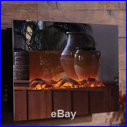 Touchstone Mirror Onyx Wall Mounted Electric Fireplace