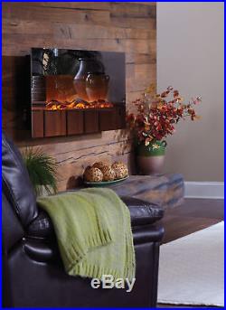 Touchstone Mirror Onyx Wall Mounted Electric Fireplace