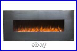 Touchstone Onyx Stainless 80026 50 Wall Mounted Electric Fireplace