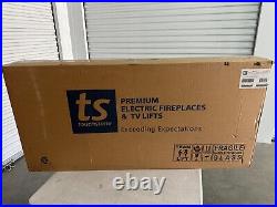 Touchstone Sideline 50 Black Recessed Electric Fireplace NEW & Tested