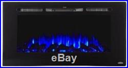 Touchstone black 40 Sideline40 wall electric fireplace. Recess or hang. FREE SH