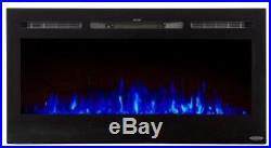 Touchstone black 45 Sideline45 wall electric fireplace. Recess or hang. FREE SH