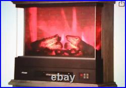 Turbro Firelake 27-Inch Electric Fireplace Heater Freestanding Fireplace-7 FLA