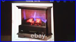 Turbro Firelake 27-Inch Electric Fireplace Heater Freestanding Fireplace-7 FLA