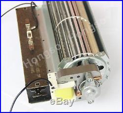 Twin Star Electric Fireplace Blower Fan + Heating Element (motor on left side)