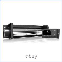 Universal Fireplace Blower Fan Kit Boosts Airflow, Temperature & Speed Control