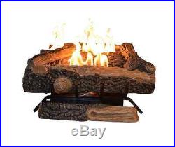 Vent Free Propane Gas Fireplace Oakwood Fire Logs Set Thermostat Emberglow Log