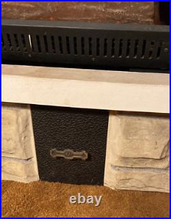 Vintage 1970's Montgomery Ward Electric Fireplace Heater Works Great