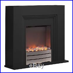 Warmlite WL45013 Canterbury Fireplace Suite 2000 W Black