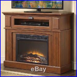 Whalen Sumner Corner Media Electric Fireplace for TVs up to 45 Brown