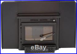 Wood Burning Fireplace Insert Chimney Heater Stove House Iron Door Blower Fan
