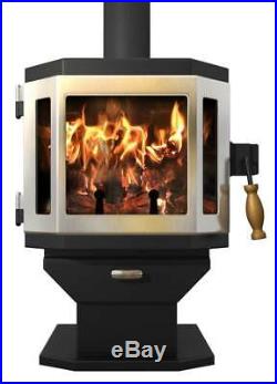Wood Stove in Stainless Steel Door with Room Blower Fan ID 4101701
