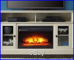 XL Media Electric Fireplace Console Wood Panel 70''TV Stand Ceter Remote Control